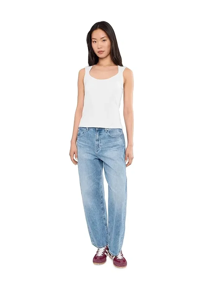 Топ без рукавов с встроенным бюстгальтером Petite Sleeveless Built In Bra Knit Top Liverpool Los Angeles — изображение 2 из 5