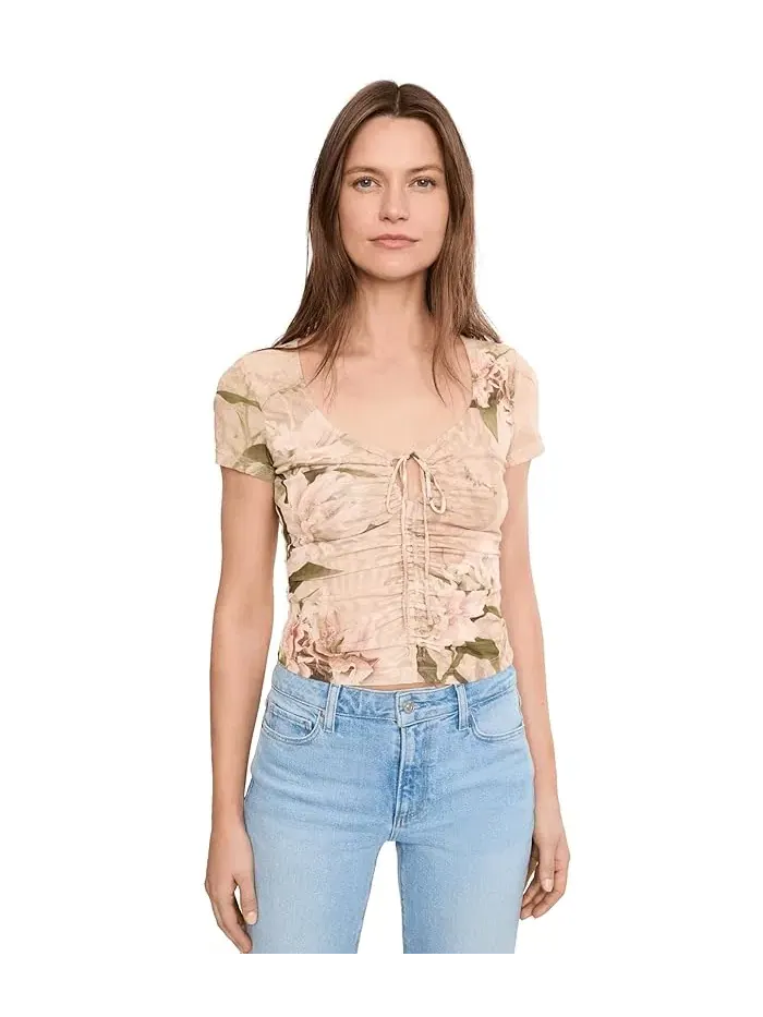 Топ Gabby Mesh AllSaints — изображение 1 из 5, розовый
