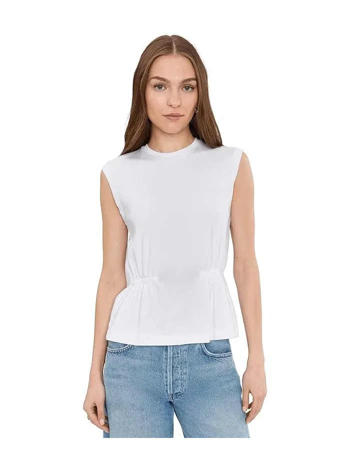 Топ с пеплумом Rochel Peplum Tank Michael Stars — изображение 1 из 5, белый