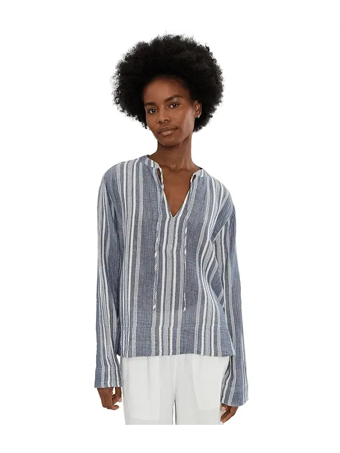 Топ из органического хлопка Dune Cotton Gauze Harbor Faherty — изображение 1 из 5, бриз моря