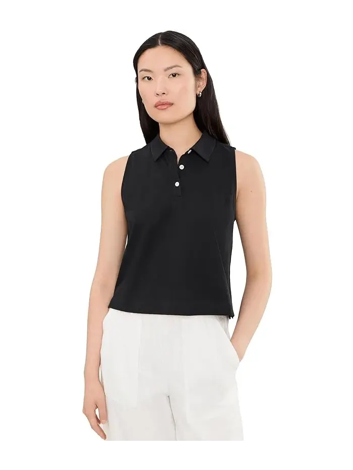 Топ без рукавов органический хлопок Organic Sleeveless Top Lilla P — изображение 1 из 5, белый