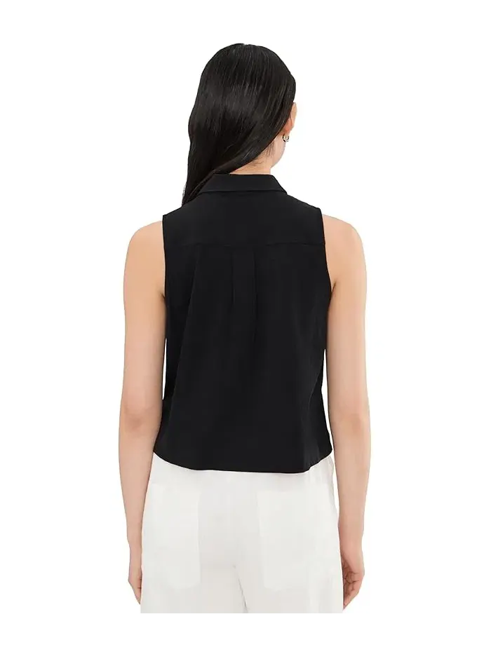 Топ без рукавов органический хлопок Organic Sleeveless Top Lilla P — изображение 4 из 5, белый