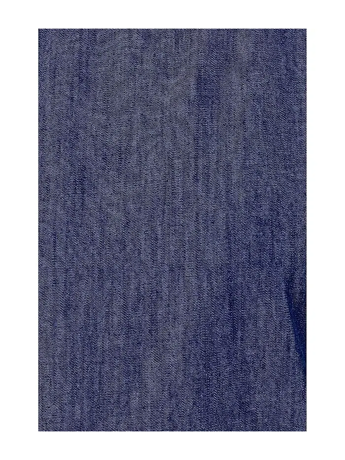 Топ джинсовый Lightweight Organic Cotton Denim Round Neck Shell Eileen Fisher — изображение 5 из 5, темный индиго