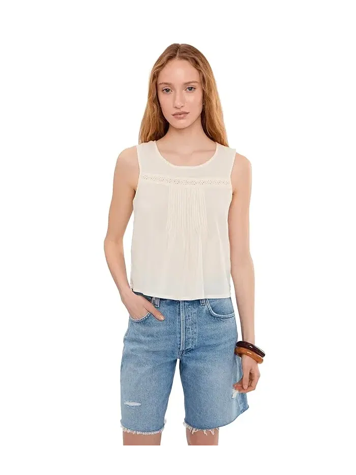 Топ Toad&Co Manzana Pin Tuck Tank — изображение 1 из 5, цапля