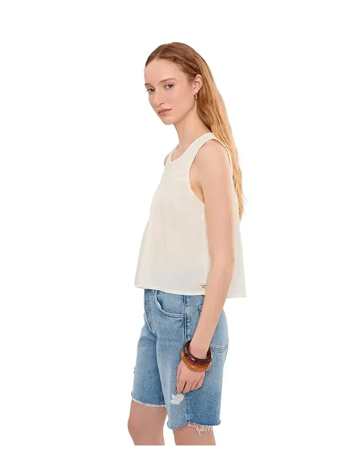 Топ Toad&Co Manzana Pin Tuck Tank — изображение 3 из 5, цапля