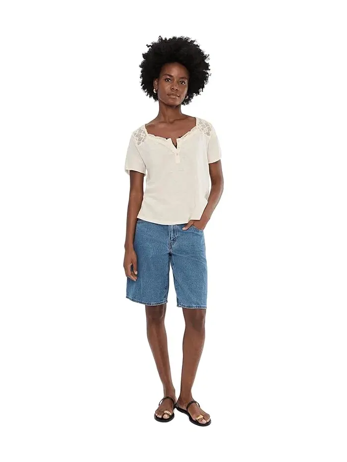 Футболка Free People We The Free Heirloom Henley — изображение 2 из 5, чайный