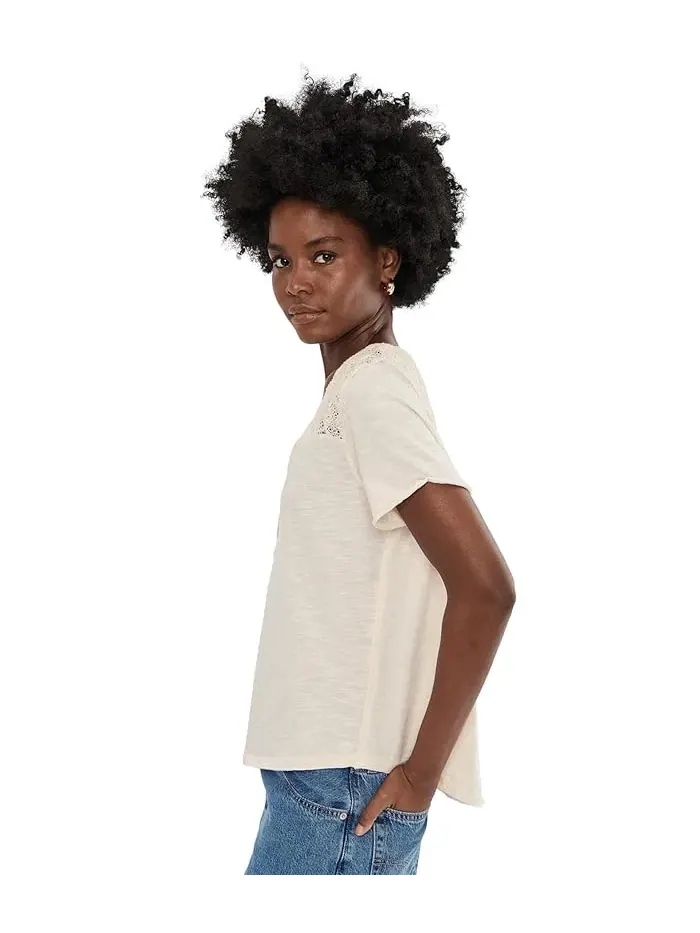 Футболка Free People We The Free Heirloom Henley — изображение 3 из 5, чайный