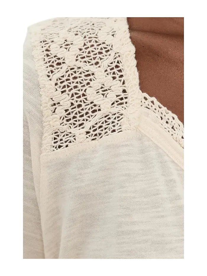 Футболка Free People We The Free Heirloom Henley — изображение 5 из 5, чайный