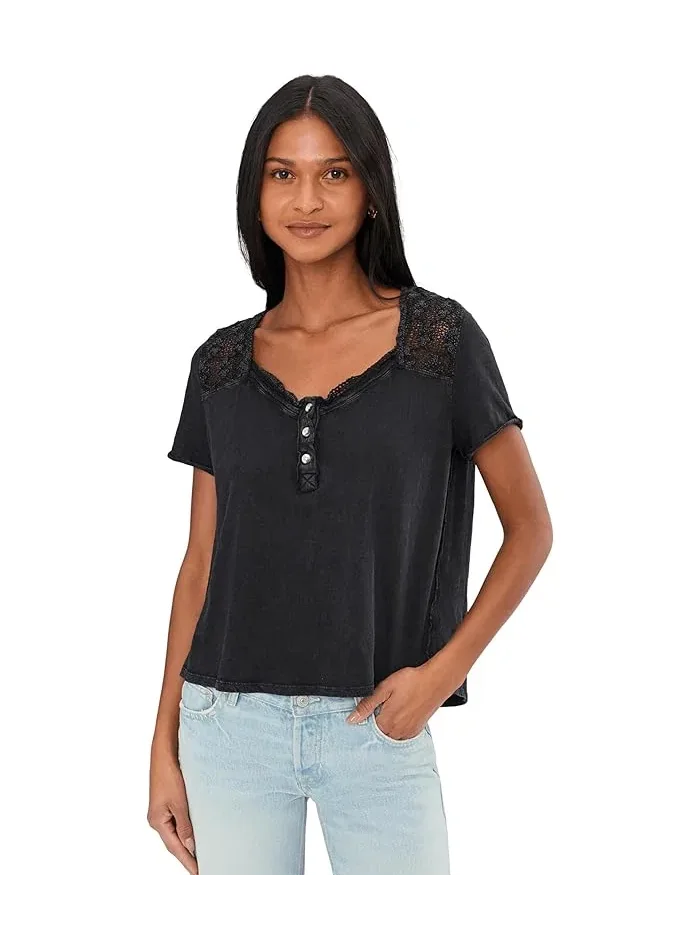 Хенли Free People Heirloom Henley — изображение 1 из 5, черный
