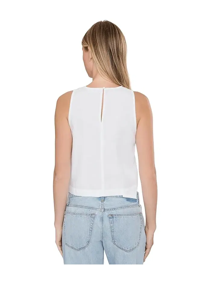 Топ Cotton Linen Stevie Tank NIC+ZOE — изображение 4 из 5, белый