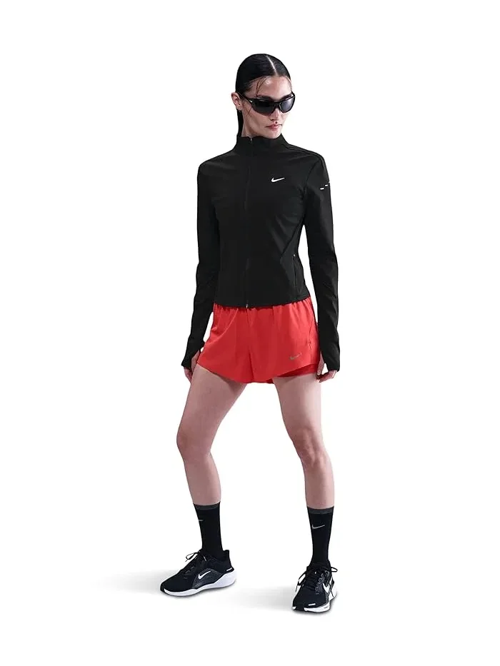 Беговая куртка Nike Swift Dri-FIT Full-zip Mid-layer Running Top — изображение 1 из 3, черный/серебристый