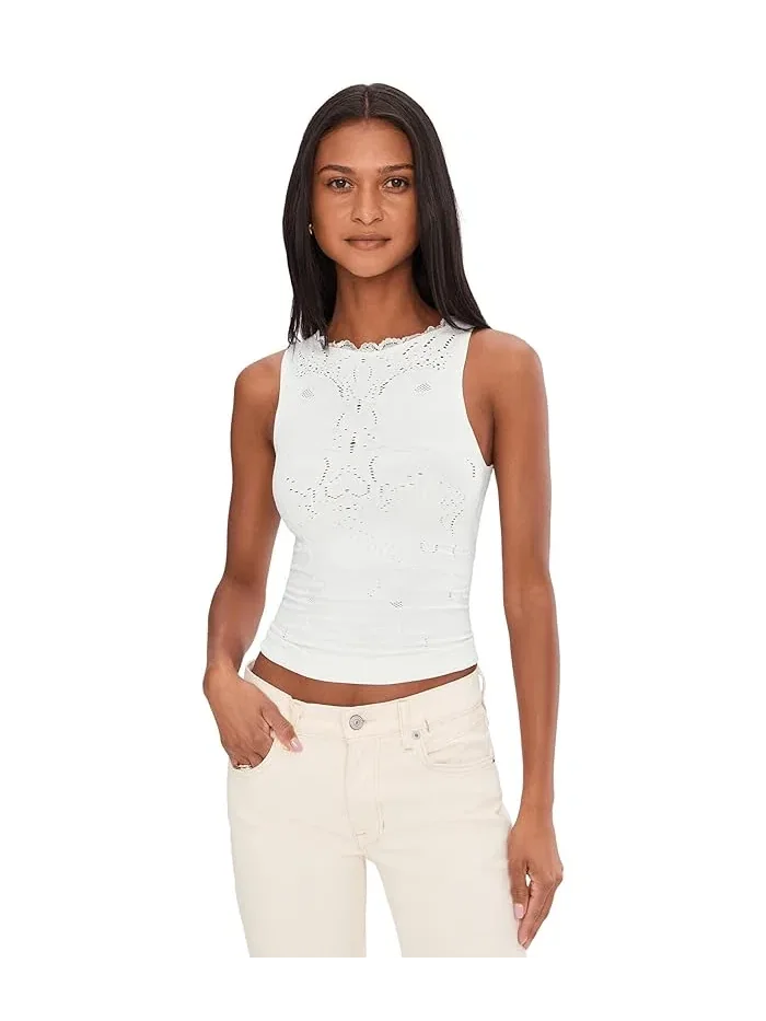 Топ Flirty Flutters Free People — изображение 1 из 5, слоновая кость