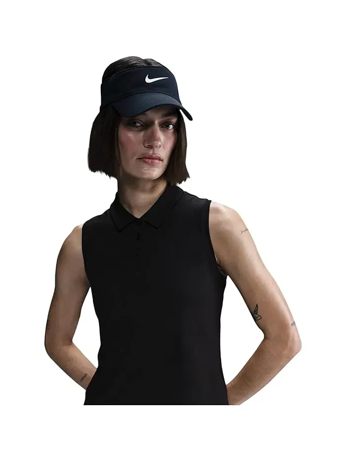 Футболка поло без рукавов Dri-FIT Victory Nike — изображение 3 из 4, белый/черный
