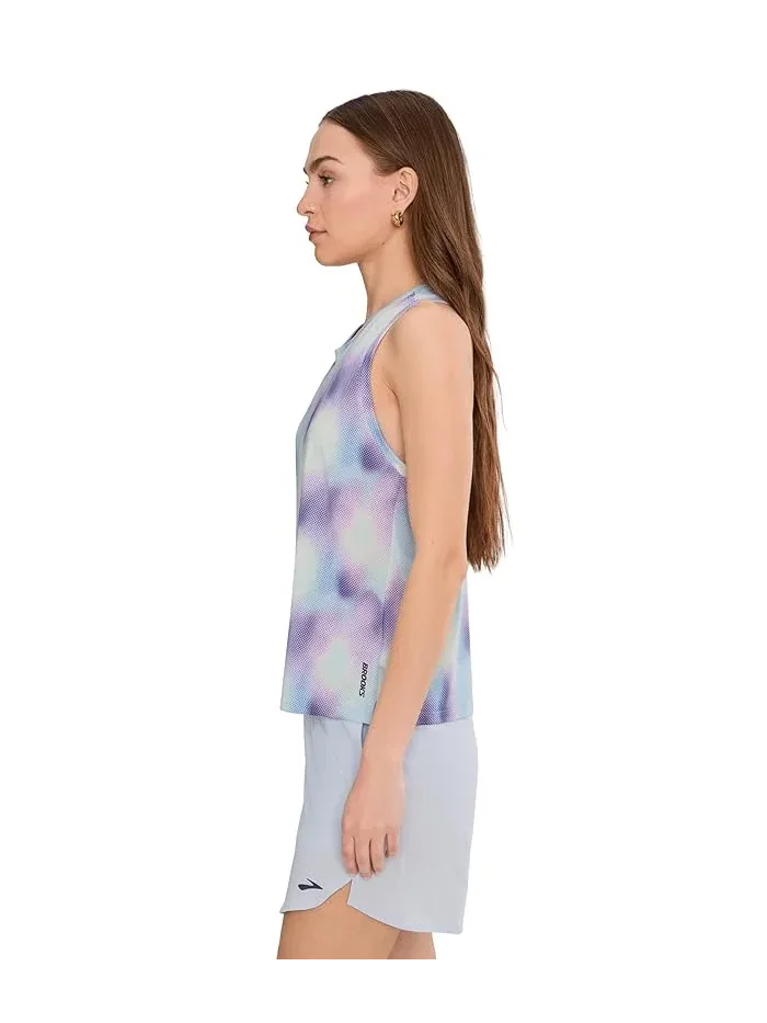 Топ для бега Dash Tank Printed Brooks — изображение 3 из 5, эйфорический галоген