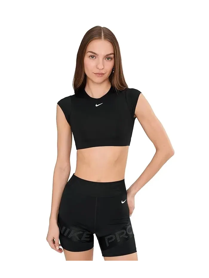 Топ Nike Swim Solid Cropped Top Nike — изображение 1 из 5, черный