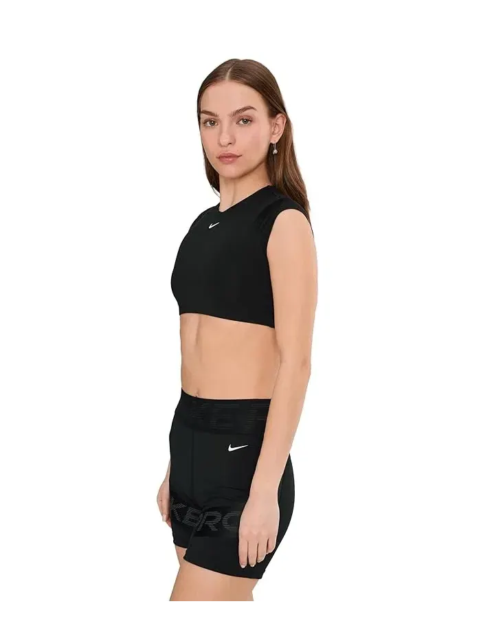 Топ Nike Swim Solid Cropped Top Nike — изображение 3 из 5, черный