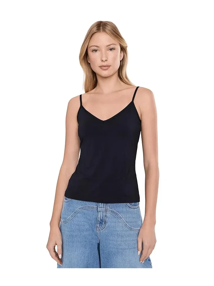 Топ Commando Butter Lifted V-Neck Cami with Shelf Bra — изображение 1 из 5, черный