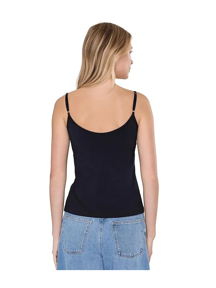Топ Commando Butter Lifted V-Neck Cami with Shelf Bra — изображение 4 из 5, черный