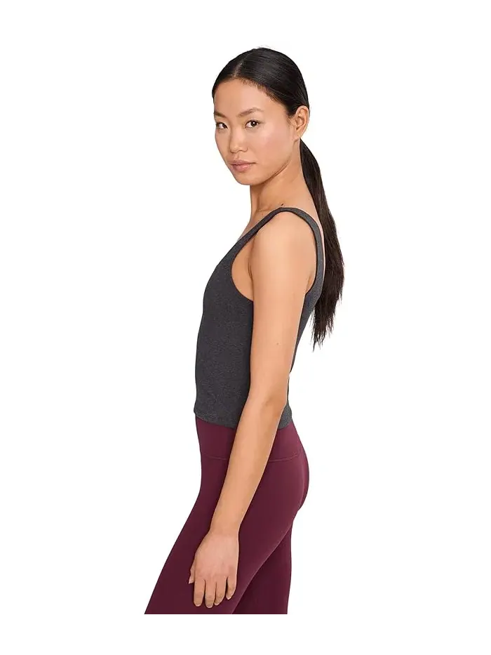 Топ On The Go-To Square Neck Tank PACT — изображение 3 из 5, темно-серый