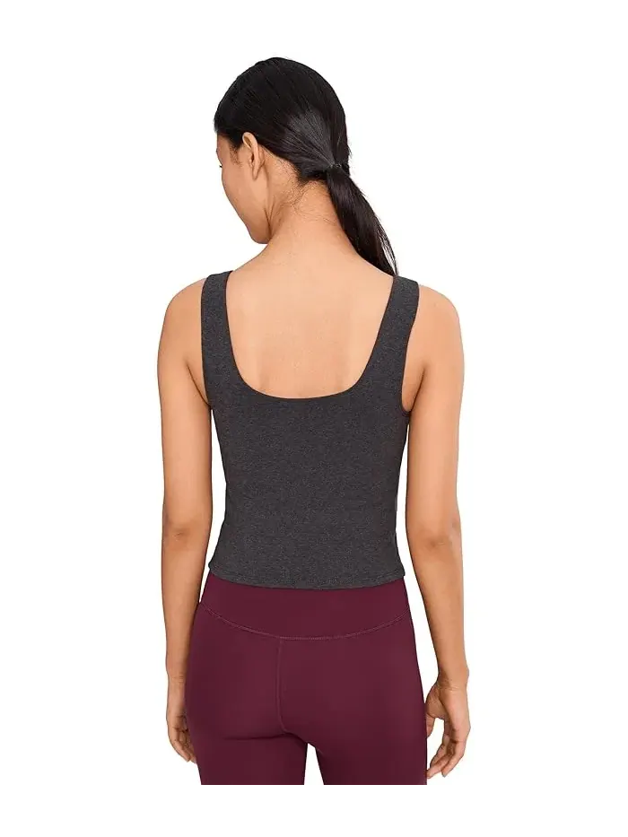 Топ On The Go-To Square Neck Tank PACT — изображение 4 из 5, темно-серый