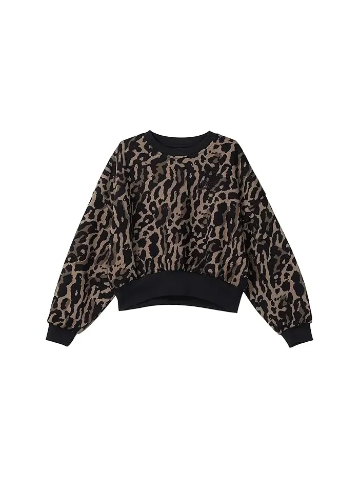 Свитшот с камуфляжным принтом Sportswear Club Fleece Boxy Nike Kids