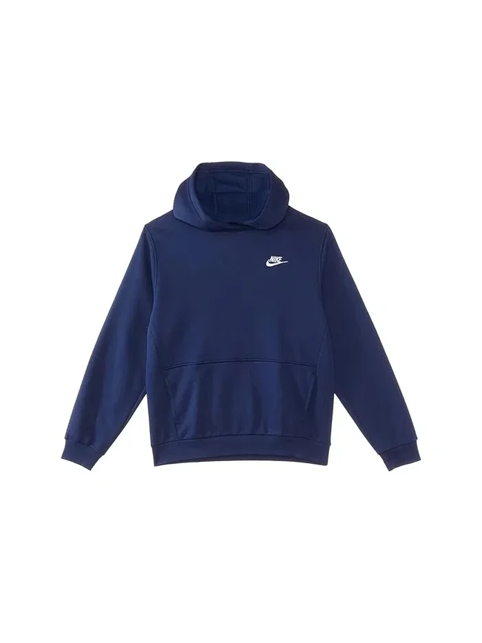 Худи Nike Kids NSW Club Fleece LBR — изображение 1 из 1, темно-синий/белый