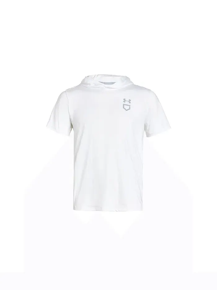 Худи легкое с капюшоном Utility короткий рукав Under Armour Kids — изображение 1 из 3, оранжевый