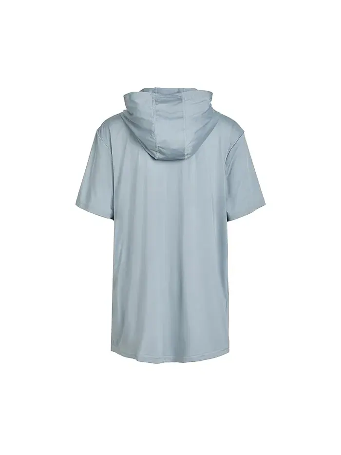 Худи Utility Lightweight Short Sleeve Hoodie Under Armour Kids — изображение 2 из 3, серый/белый