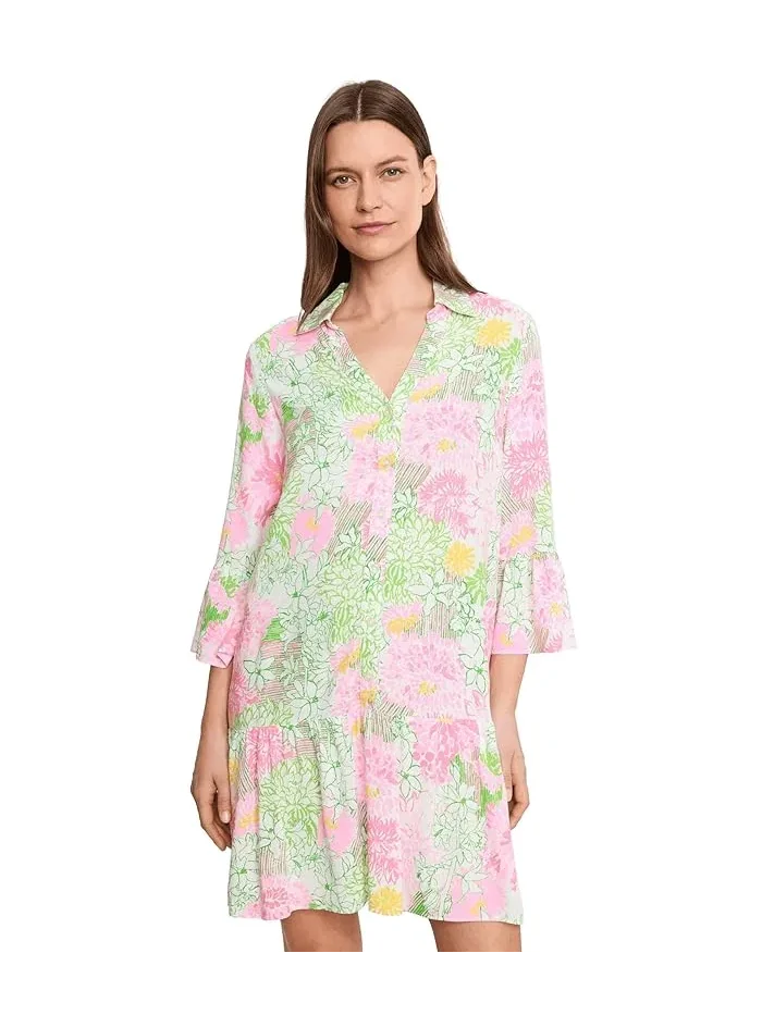 Платье-туника с цветочным принтом Rayanna Lilly Pulitzer — изображение 1 из 5, белый