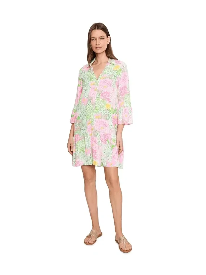 Платье-туника с цветочным принтом Rayanna Lilly Pulitzer — изображение 2 из 5, белый