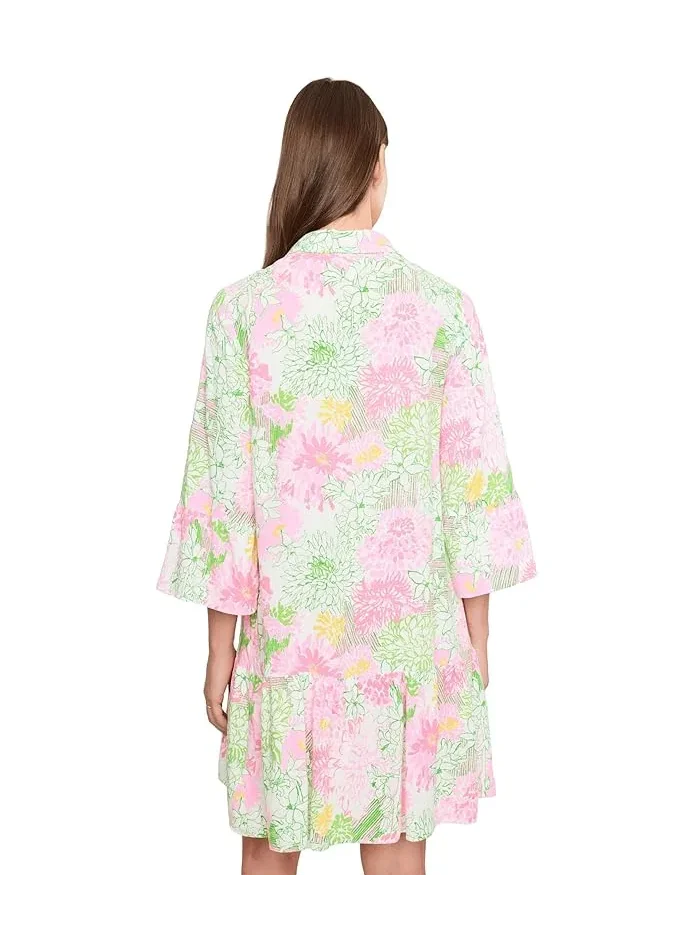 Платье-туника с цветочным принтом Rayanna Lilly Pulitzer — изображение 4 из 5, белый