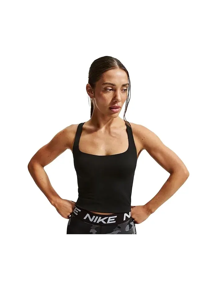 Спортивный топ Nike Zenvy Light Support — изображение 1 из 4, черный/серый