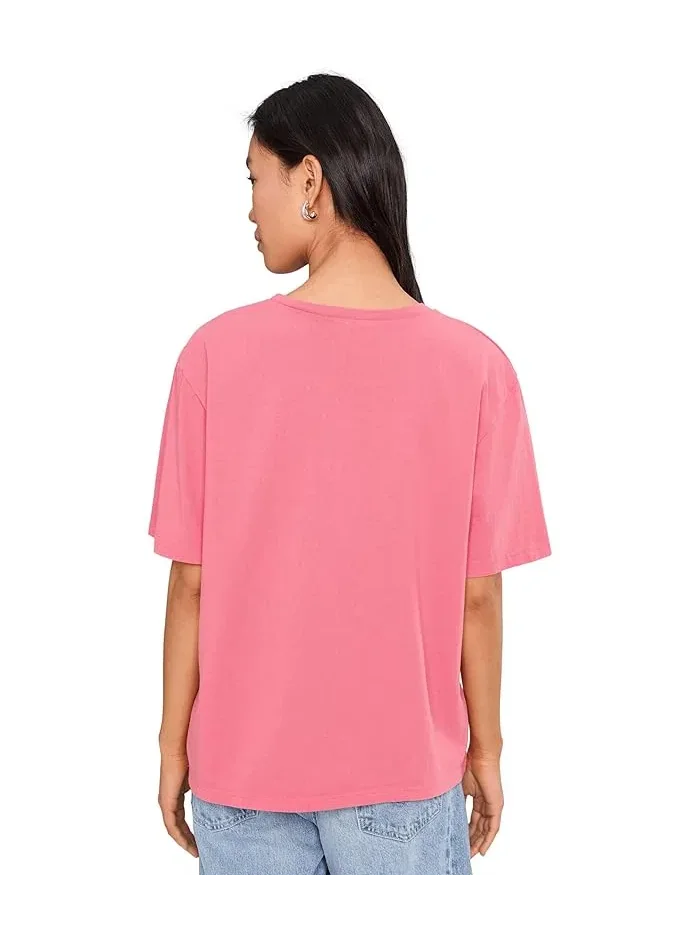 Футболка свободная Kennedy Boyfriend Tee Michael Stars — изображение 4 из 5, драгонфрут