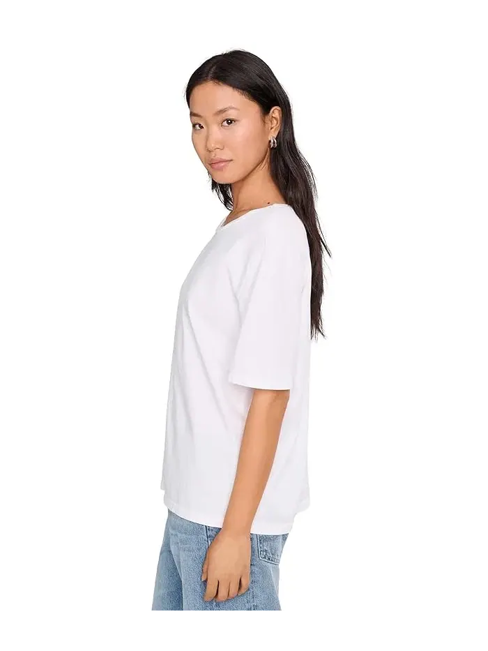 Футболка Michael Stars Kennedy Boyfriend Tee — изображение 3 из 5, белый