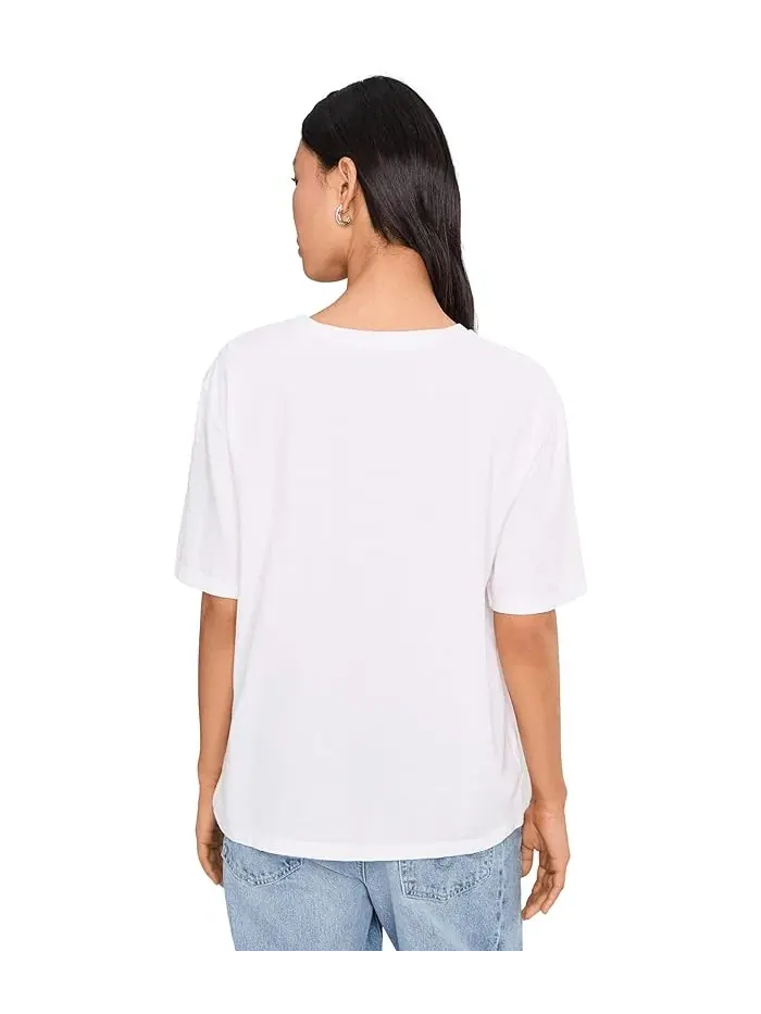 Футболка Michael Stars Kennedy Boyfriend Tee — изображение 4 из 5, белый