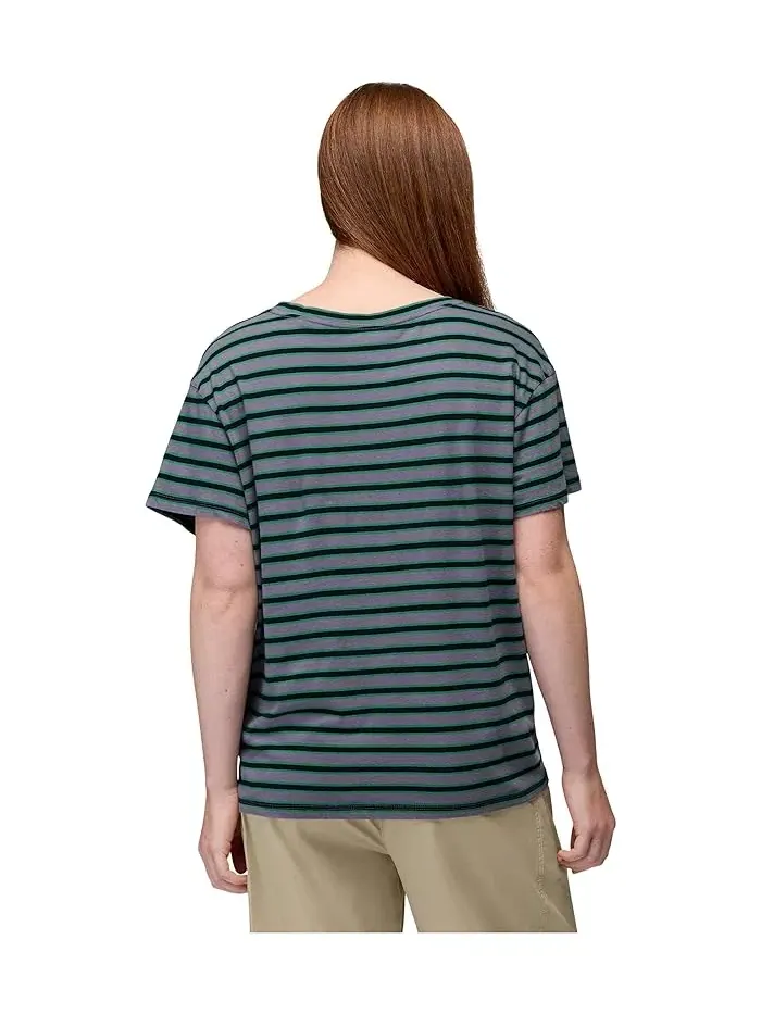 Футболка с V-образным вырезом Everyday V-neck Tee Prana — изображение 3 из 5, лиловый