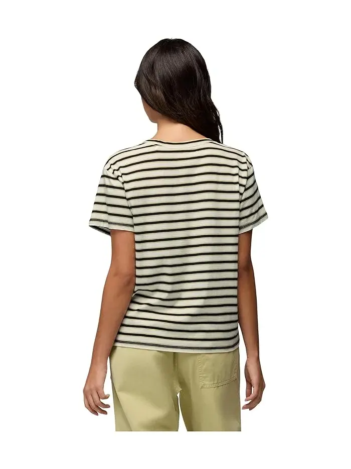 Футболка с V-образным вырезом Everyday V-neck Tee Prana — изображение 3 из 4, белый