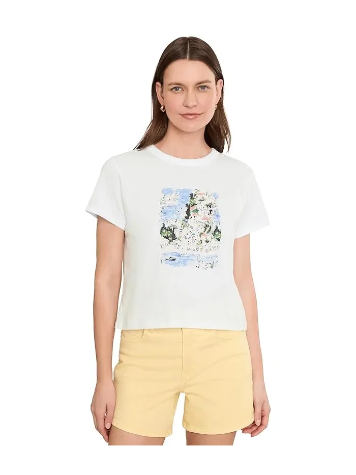 Футболка с принтом Coastal Print Tee Lilla P — изображение 1 из 5, прибрежный