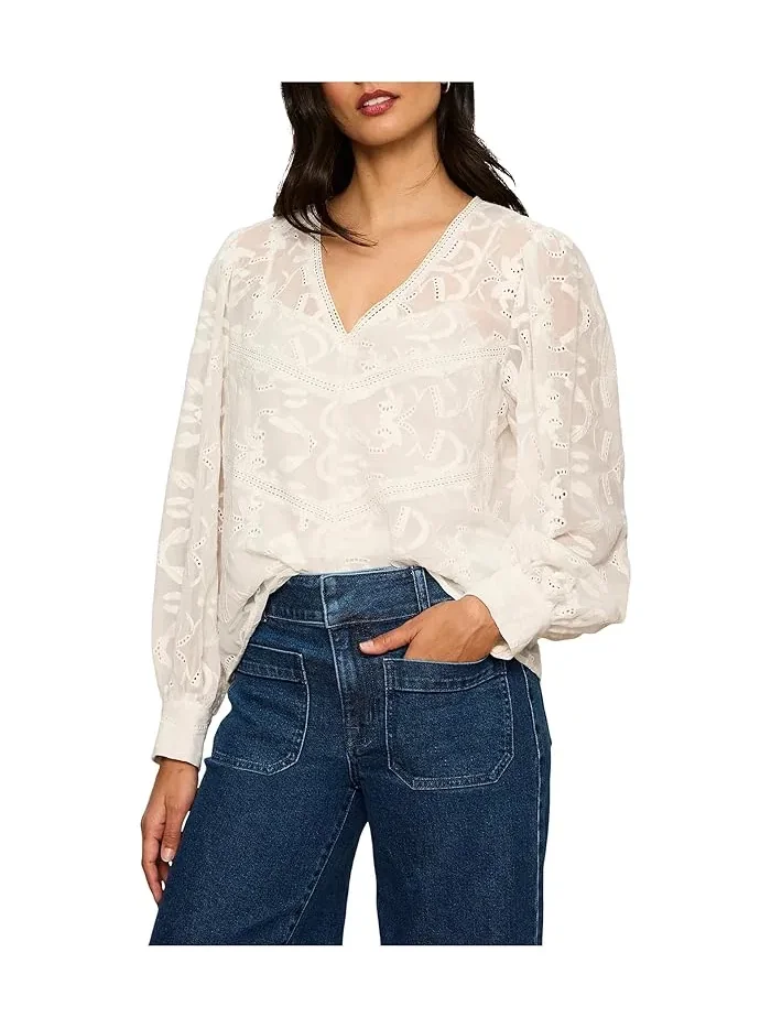 Блуза свободного кроя Daydreamer Popover Sanctuary — изображение 1 из 5, мел