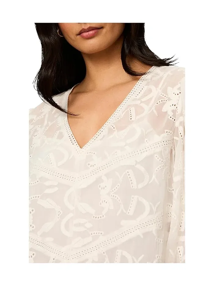 Блуза свободного кроя Daydreamer Popover Sanctuary — изображение 5 из 5, мел