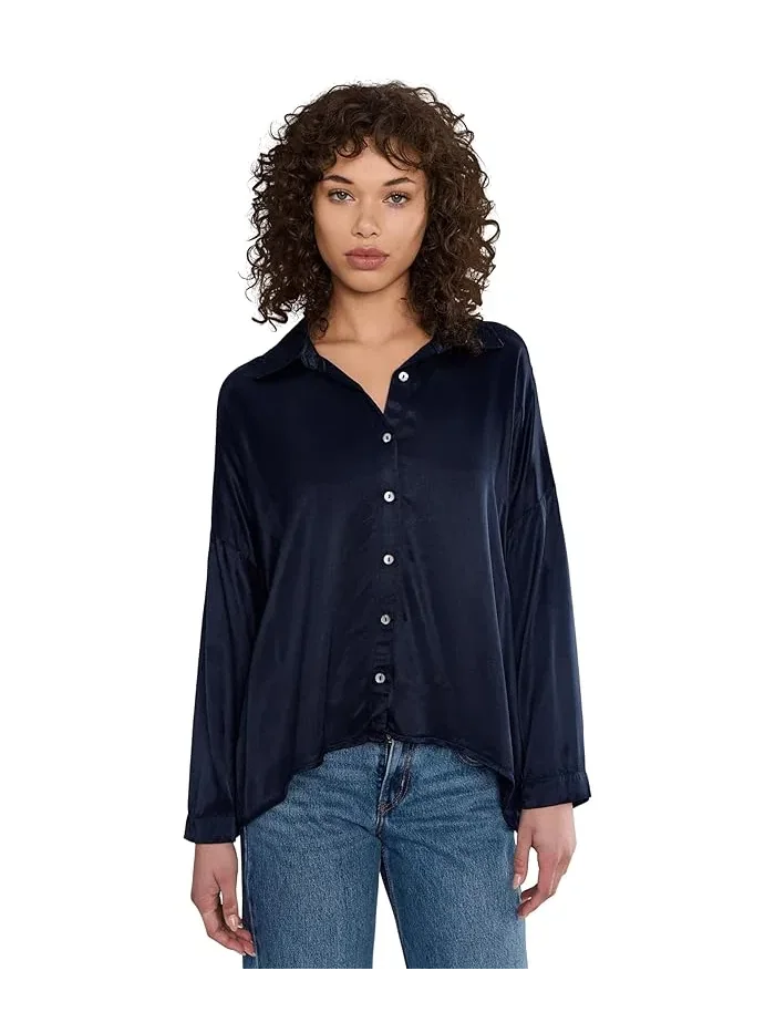 Рубашка с длинным рукавом Devin Dolman Button Up Michael Stars — изображение 1 из 5, ночной