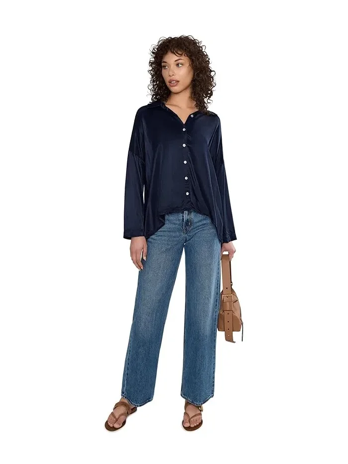 Рубашка с длинным рукавом Devin Dolman Button Up Michael Stars — изображение 2 из 5, ночной