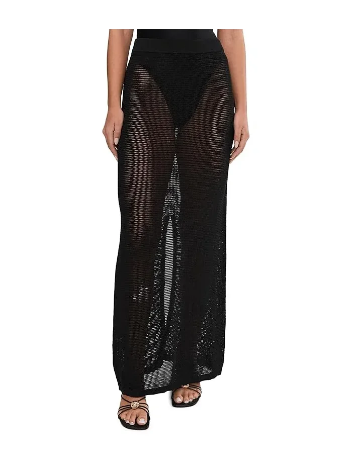 Юбка вязаная миди Seafolly Beach Edit Knit Midi Skirt — изображение 1 из 5, черный