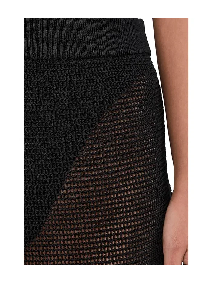 Юбка вязаная миди Seafolly Beach Edit Knit Midi Skirt — изображение 5 из 5, черный
