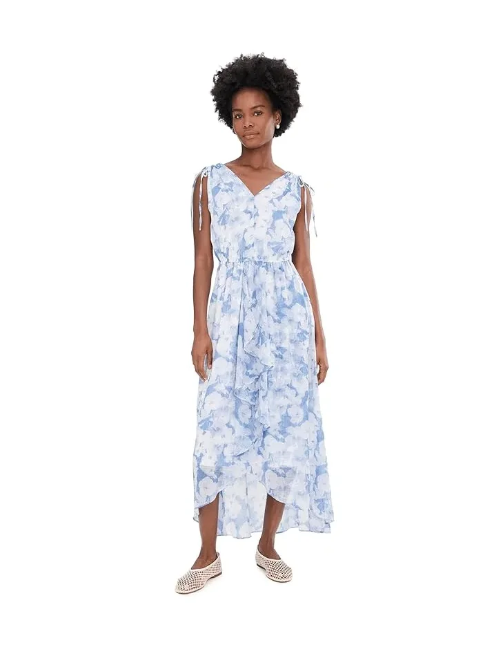 Платье миди с принтом Sleeveless Chiffon Printed Midi Calvin Klein