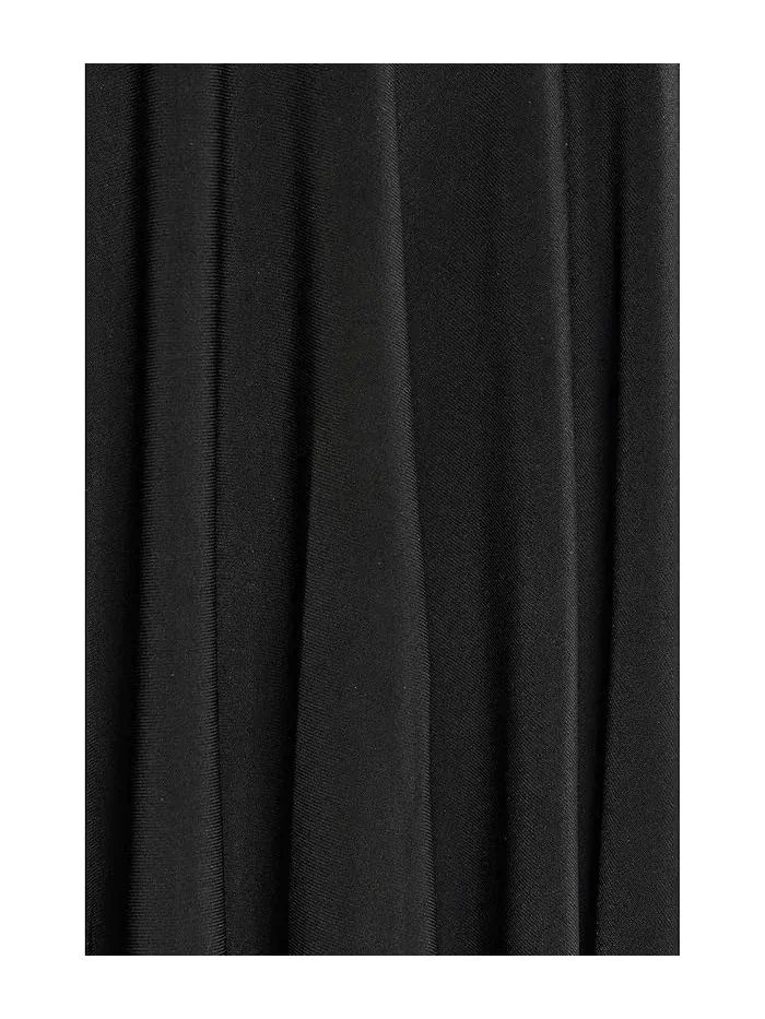 Юбка мини расклешенная высокая посадка Flared Mini Skirt 26 Norma Kamali — изображение 5 из 5, черный
