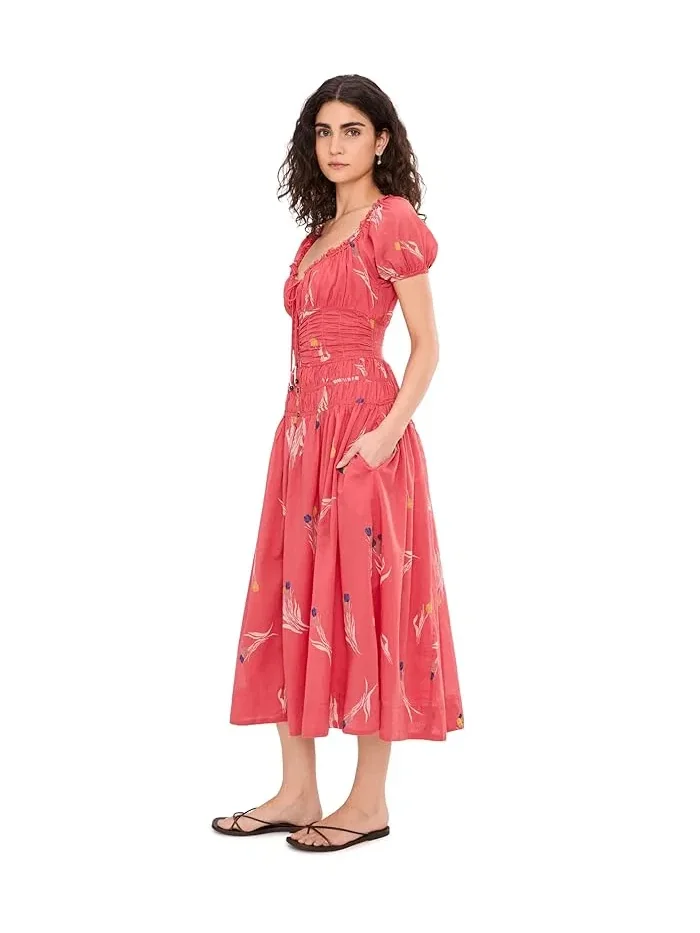 Платье миди с запахом Complete Me Free People — изображение 3 из 5, коричневый