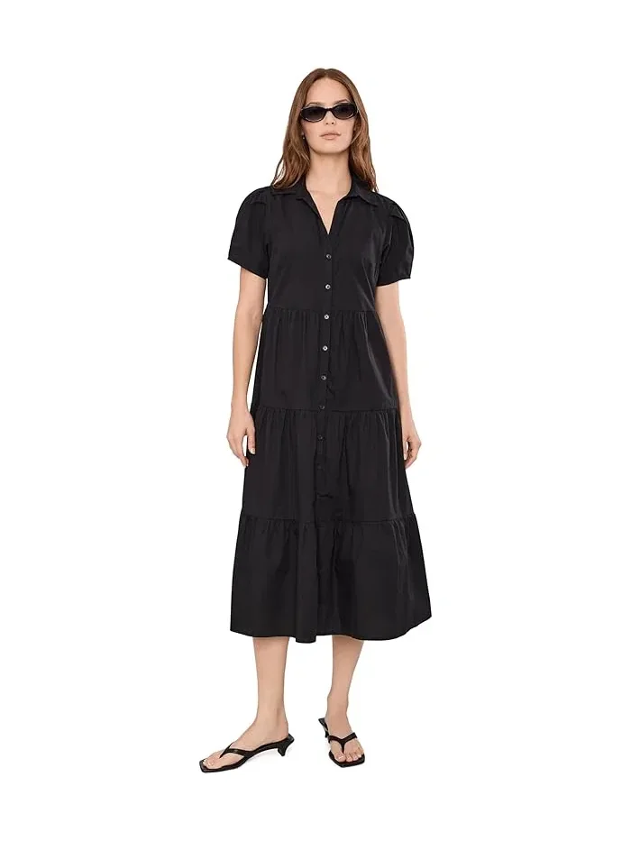 Платье A-line с воротником Calvin Klein — изображение 2 из 5, черный