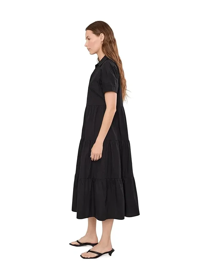Платье A-line с воротником Calvin Klein — изображение 3 из 5, черный
