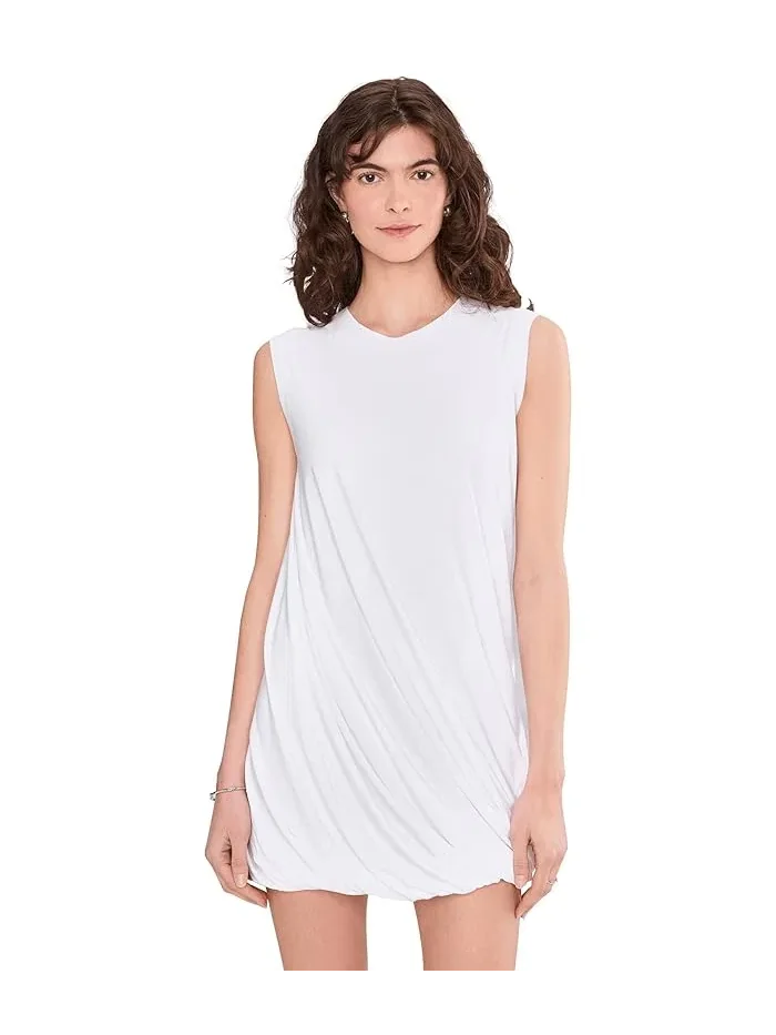 Платье мини Norma Kamali Sleeveless Twist — изображение 1 из 5, белый